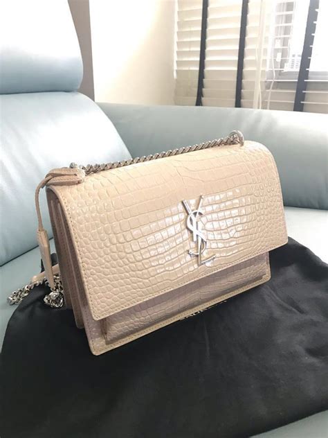 ysl crocodile bag|ysl croc embossed bag.